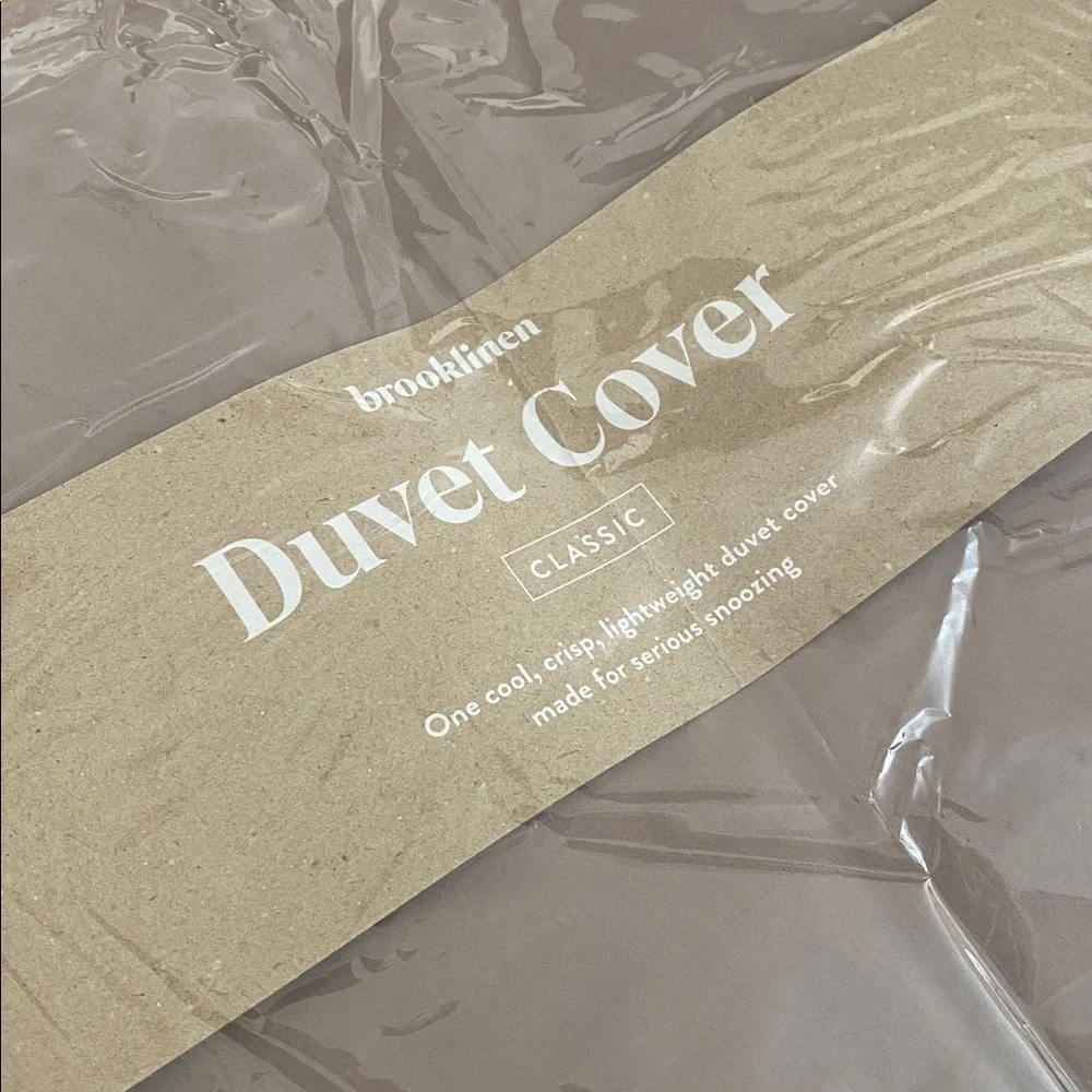 Brooklinen - Percale Duvet Cover in Driftwood (NWT) - King/Cali King
